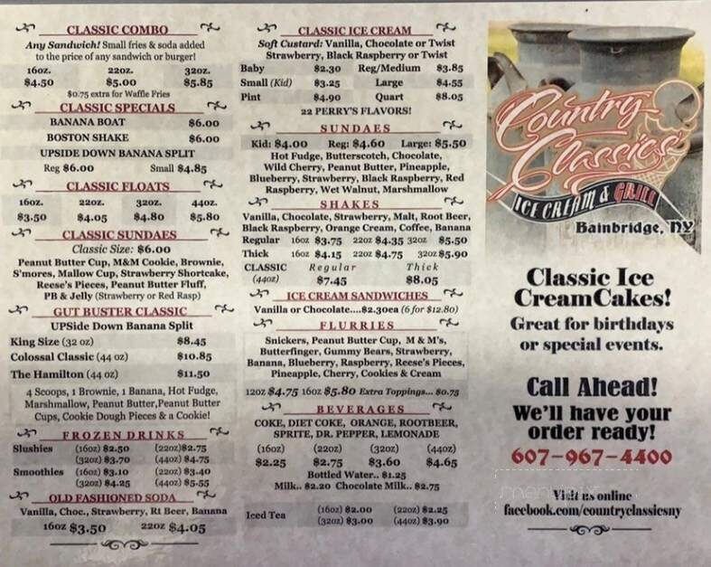 Country Classics - Bainbridge, NY