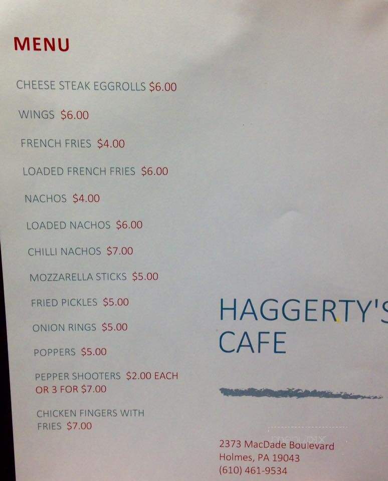 Haggerty's Cafe - Holmes, PA