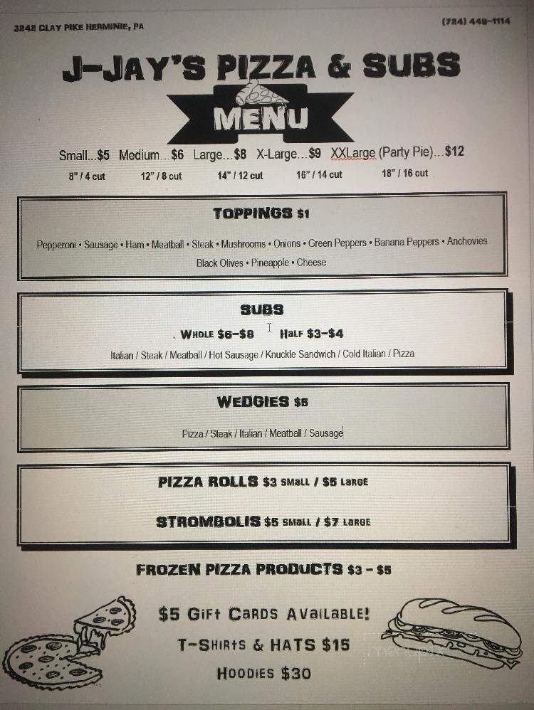 J-Jay's Pizza & Video - Herminie, PA