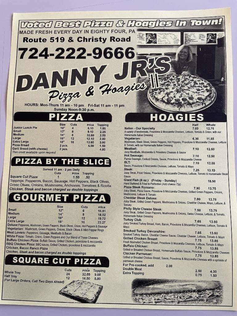 Danny Jr's Pizza & Hoagies - McMurray, PA