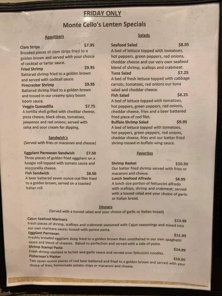 Monte Cello's-Cranberry - Cranberry Township, PA