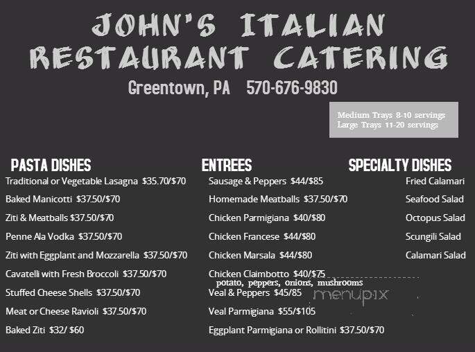 John's Italian Restaurant - Greentown, PA