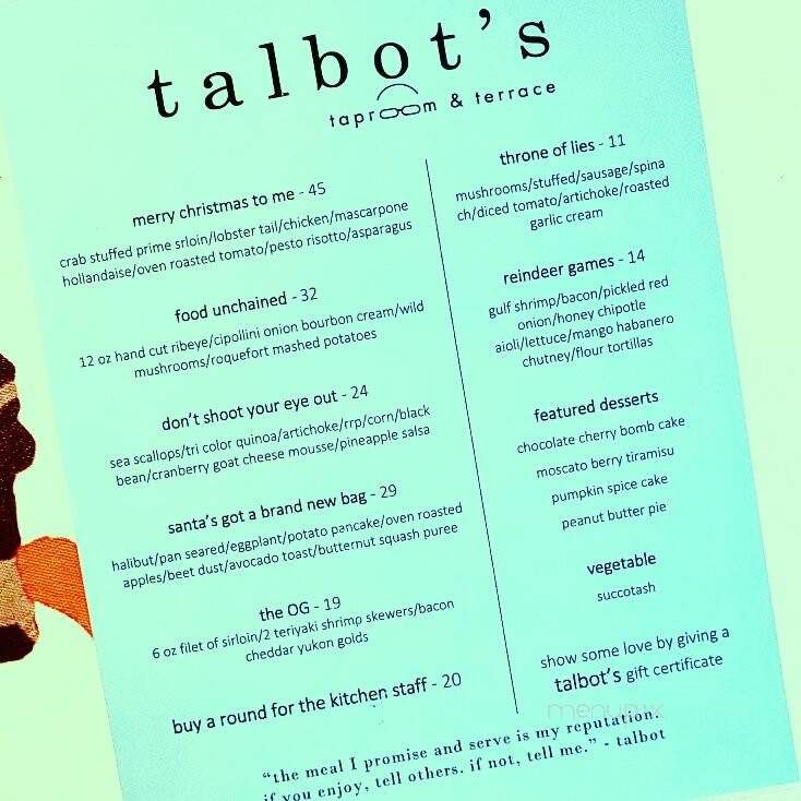 Talbot's Taproom & Terrace - Mercer, PA