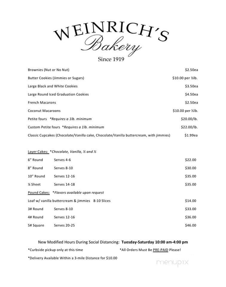 Weinrich's Bakery A Konditorei - Willow Grove, PA