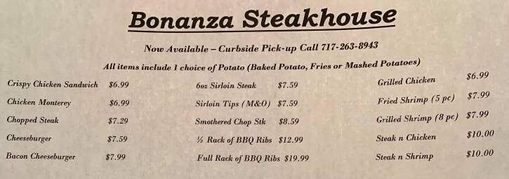 Bonanza Steakhouse - Chambersburg, PA