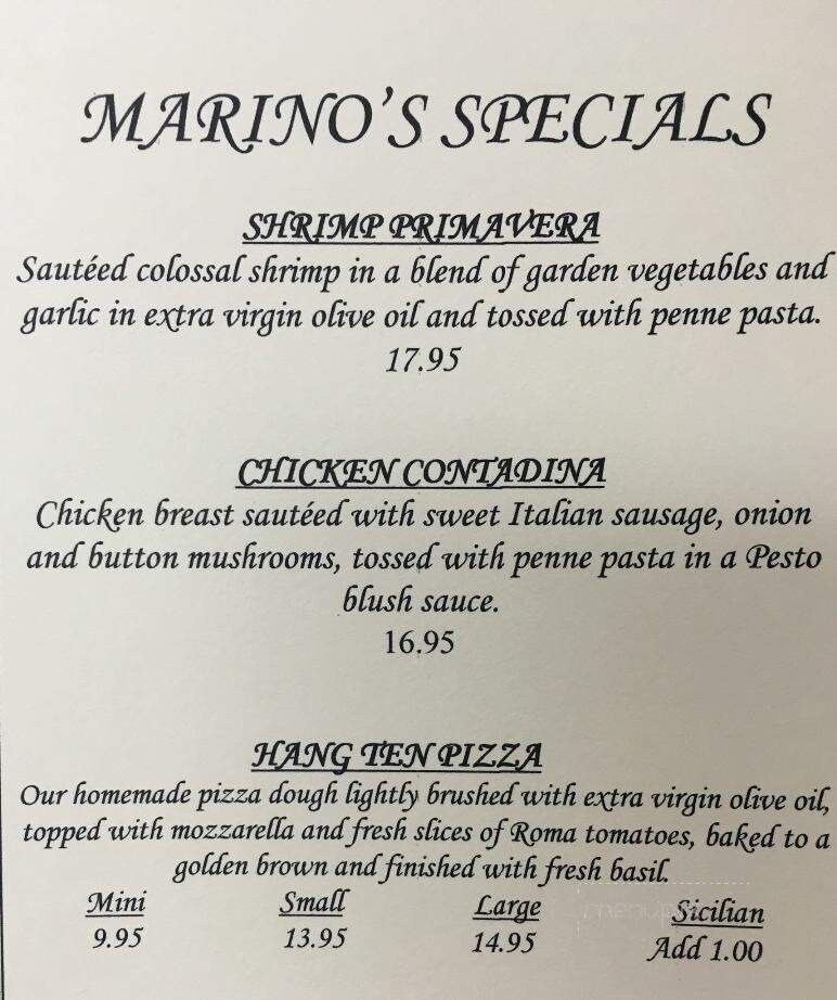 Marino's Pizza & Pasta House - York, PA