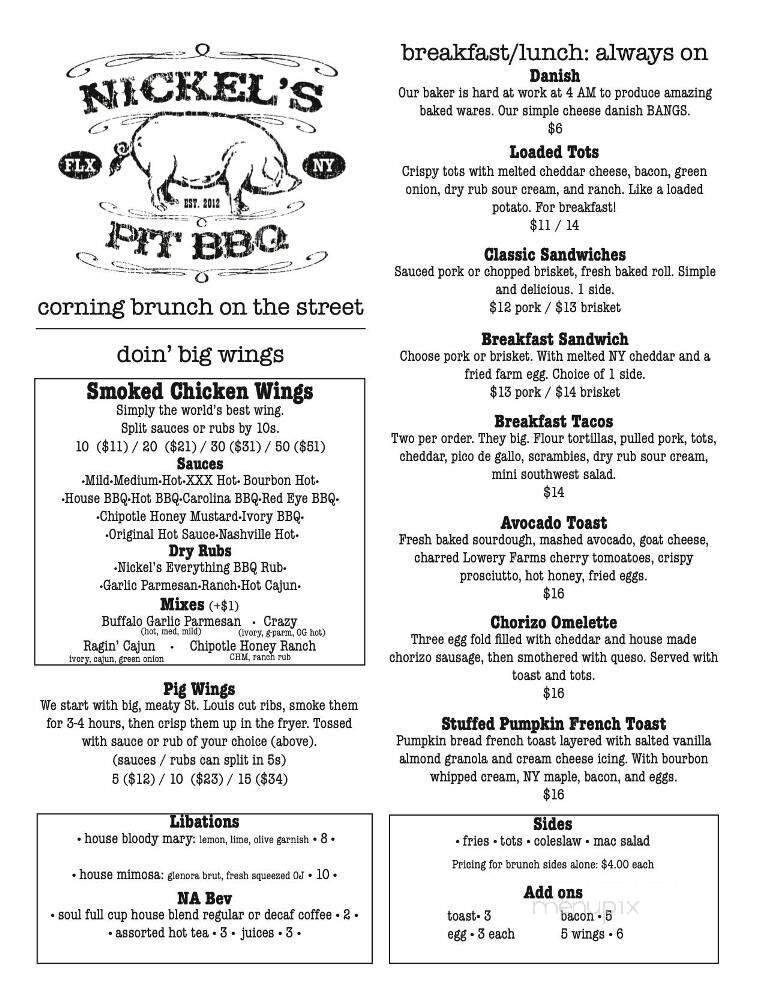 Nickel's Pit BBQ - Corning, NY