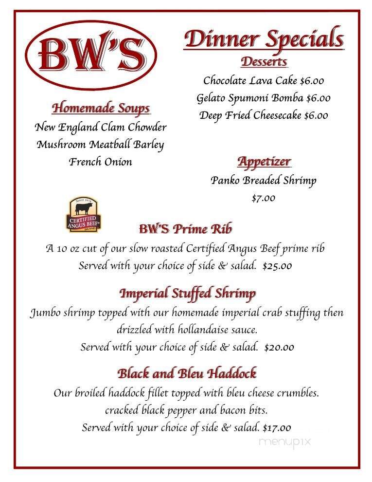 B W's Restaurant - Pavilion, NY