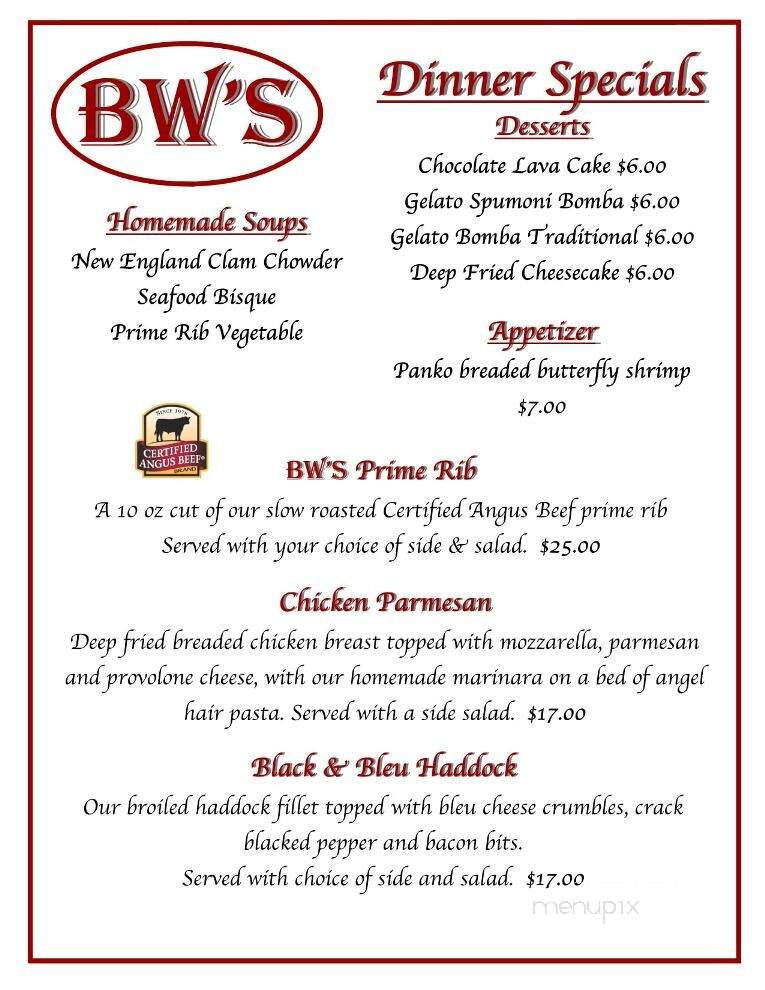 B W's Restaurant - Pavilion, NY