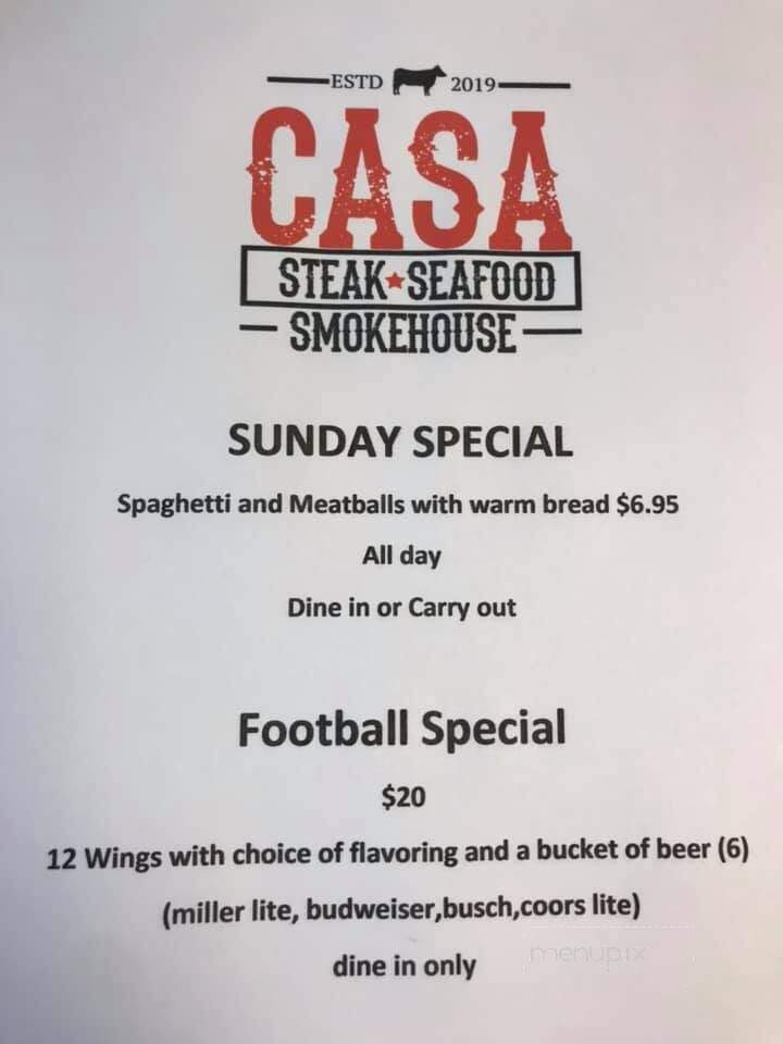 Casa Steak Seafood Smokehouse - Lisbon, OH