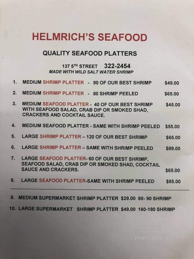 Helmrich's Seafood - Williamsport, PA