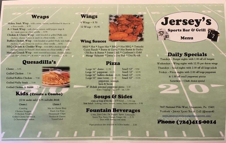 Jerseys Sports Bar And Grill - Uniontown, PA