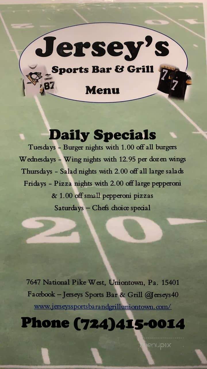 Jerseys Sports Bar And Grill - Uniontown, PA