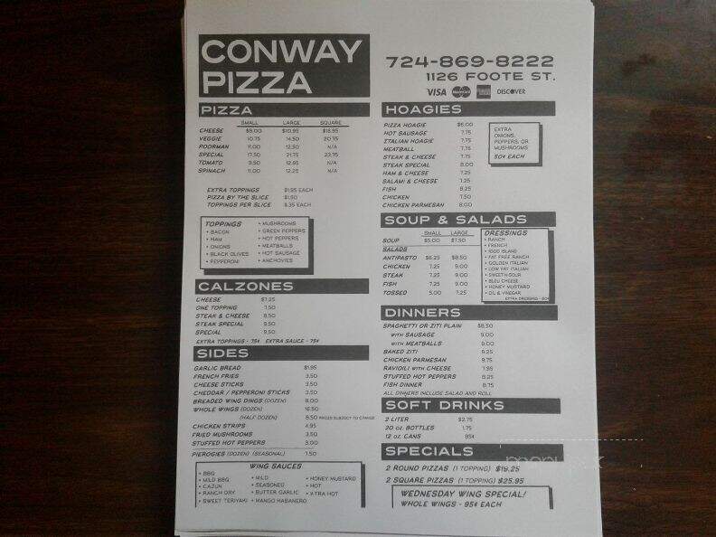 Conway Pizza - Conway, PA