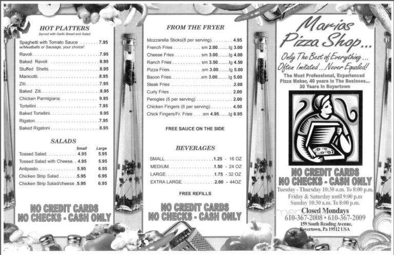 Mario's Pizza - Boyertown, PA