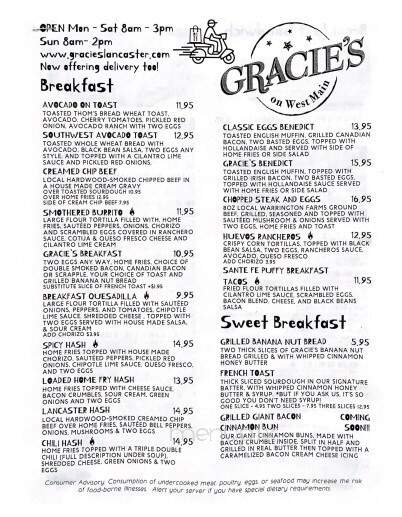 Gracie's On West Main Cafe - Leola, PA