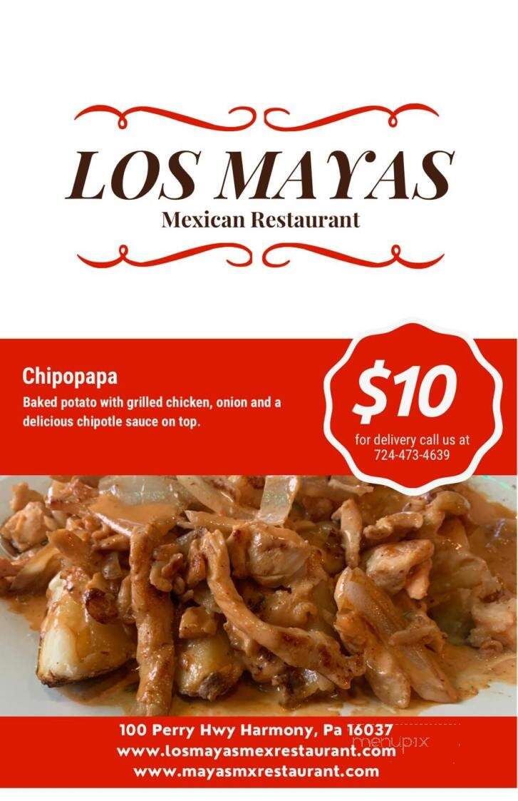 Los Mayas Mexican Restaurant - Harmony, PA