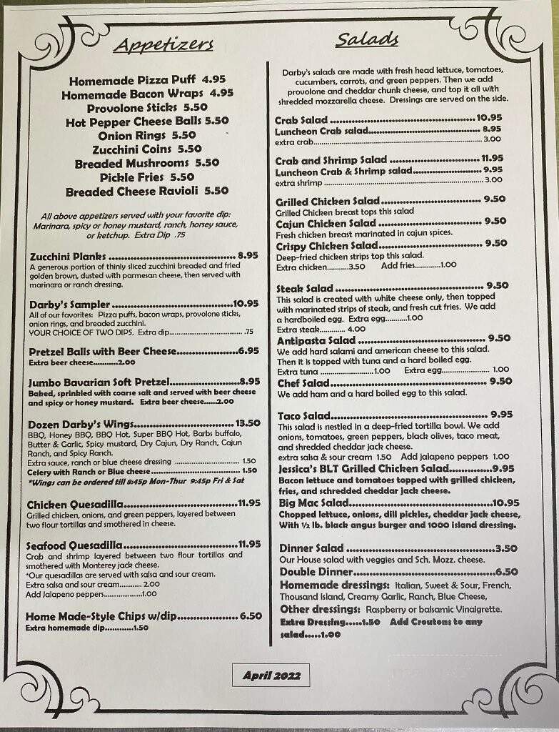 Darby's Pub & Restaurant - Uniontown, PA