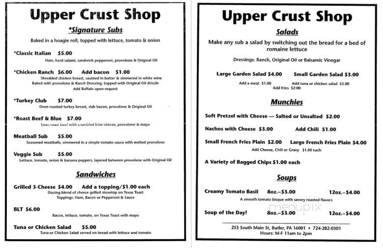 Upper Crust - Butler, PA