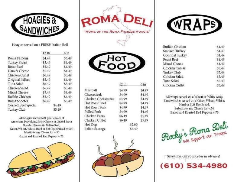 Roma Deli - Holmes, PA