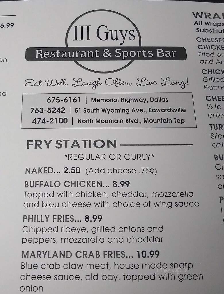 III Guys Pizzeria & Restaurant - Dallas, PA