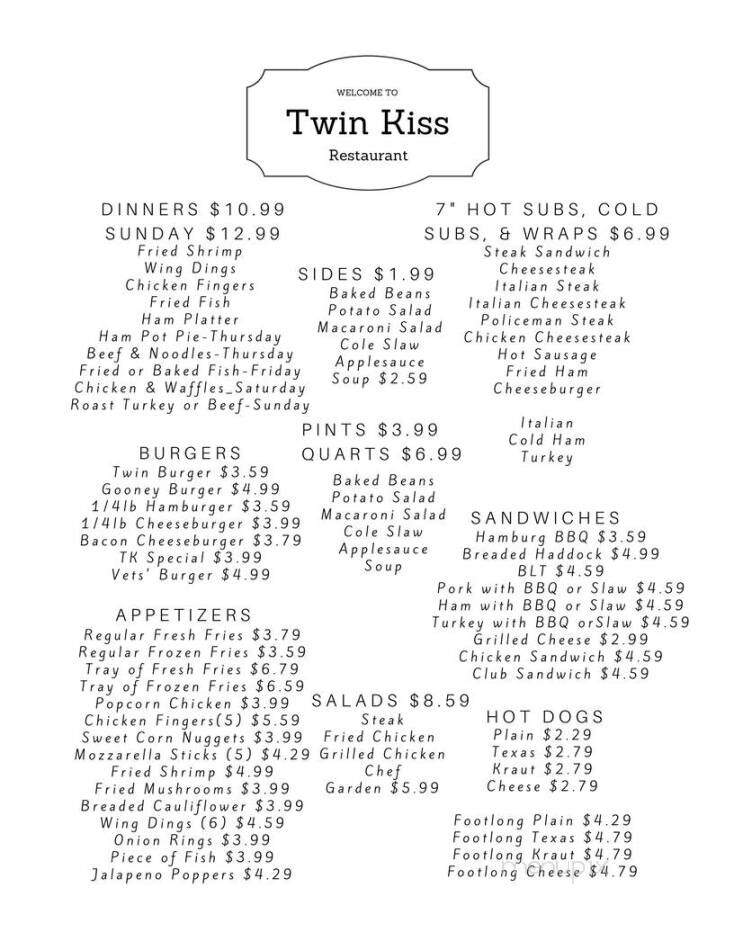 Twin Kiss Restaurant - Howard, PA