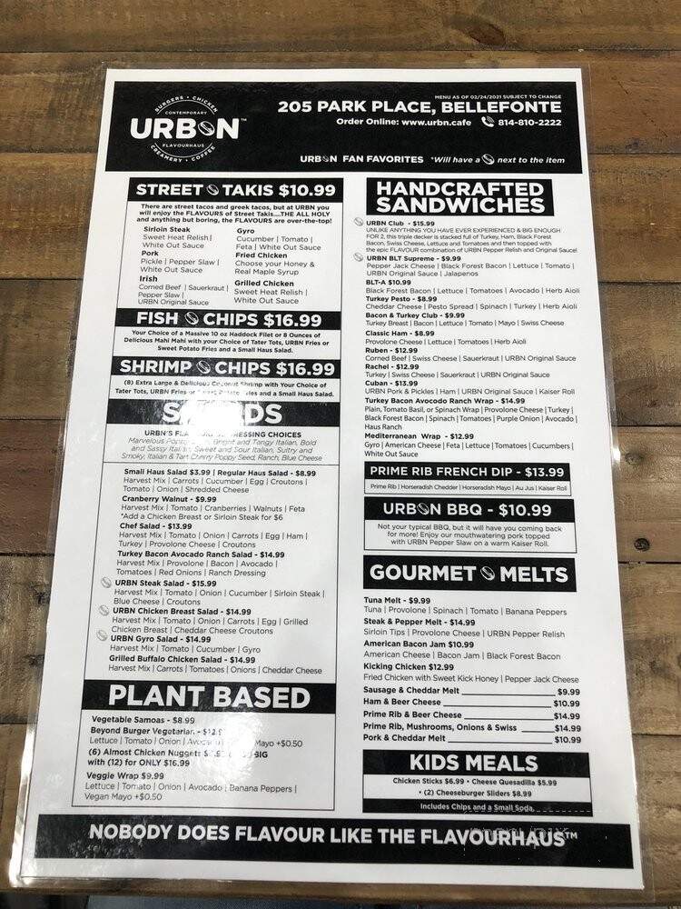 Urbn Flavourhaus Park Place - Bellefonte, PA