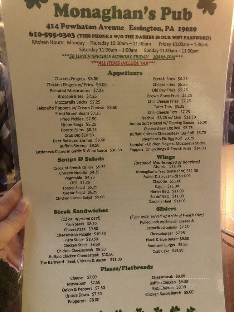 Monaghan's Irish Pub - Essington, PA