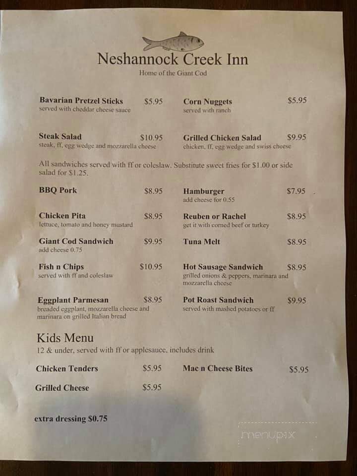 Neshannock Creek Inn Restaurant - Volant, PA