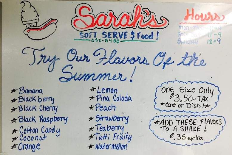 Sarah's Soft Serve & Food - Reynoldsville, PA