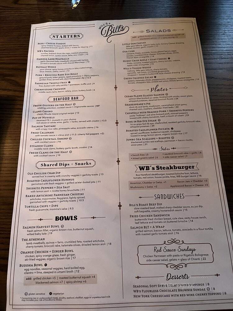 Will's + Bill's Brewery and Restaurant - Berwyn, PA