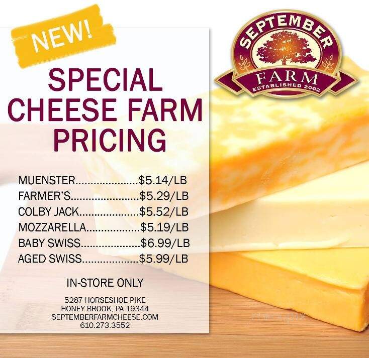 September Farm Cheese - Honey Brook, PA