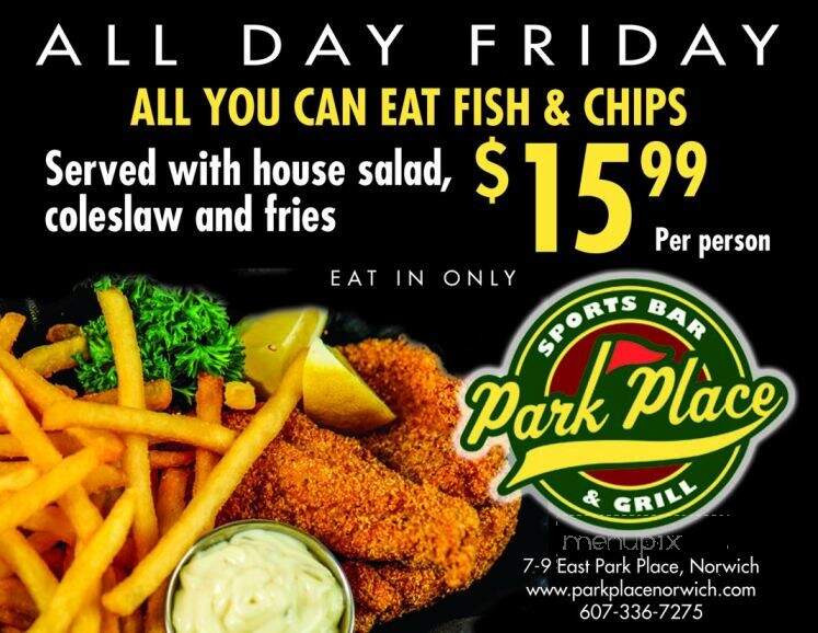 Park Place Sports Bar & Grill - Norwich, NY