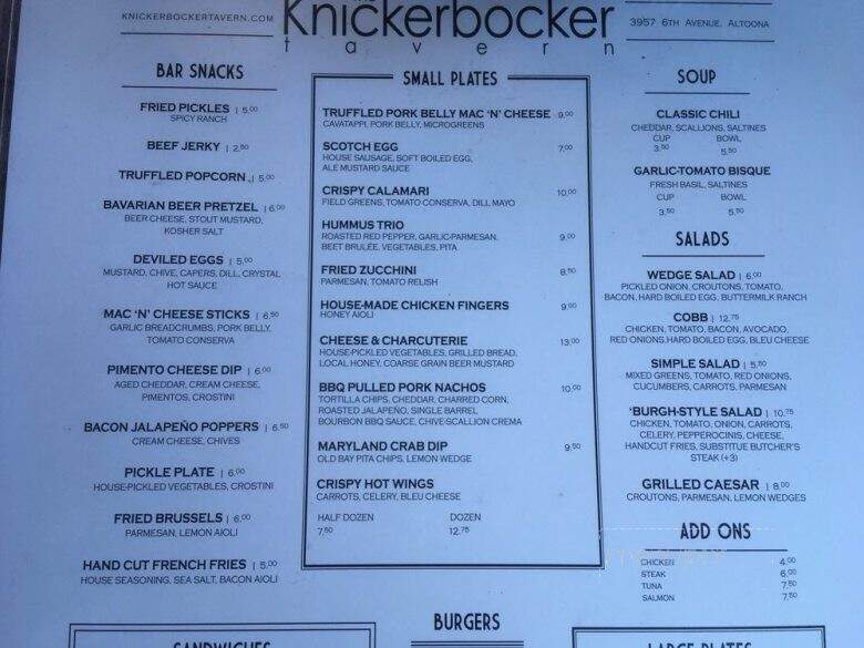 Knickerbocker Tavern - Altoona, PA