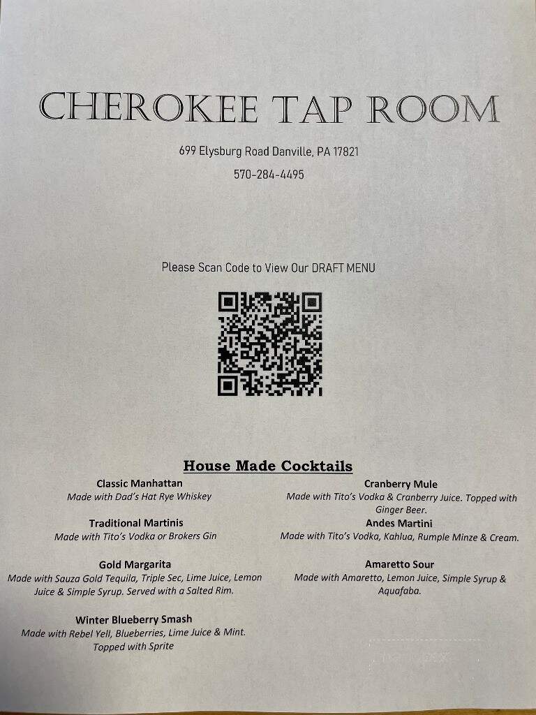 Cherokee Tap Room - Danville, PA