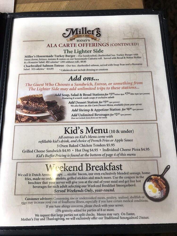 Miller's Smorgasbord - Ronks, PA