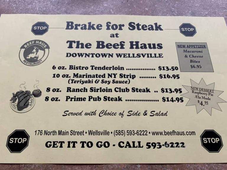 Beef Haus - Wellsville, NY