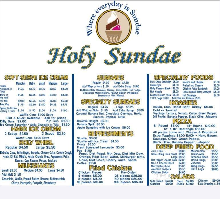 Holy Sundae - Parker, PA