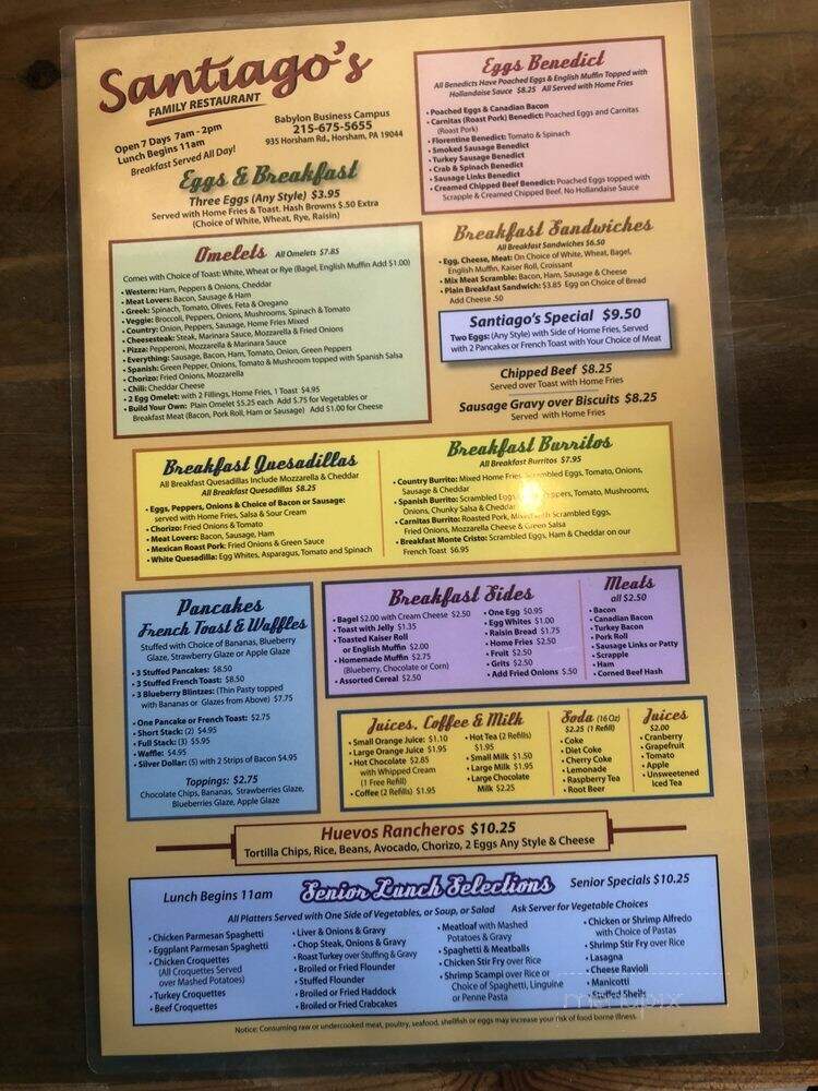 Santiago's Family Restaurant - Horsham, PA