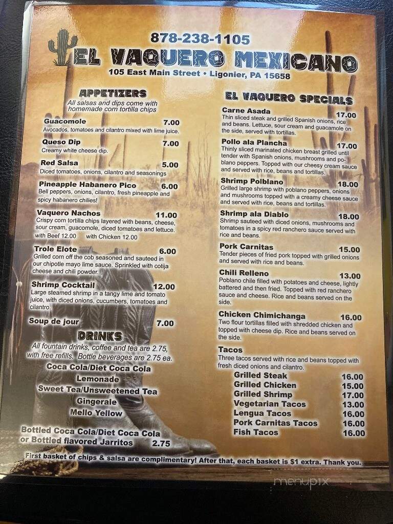 El Vaquero Mexicano - Ligonier, PA