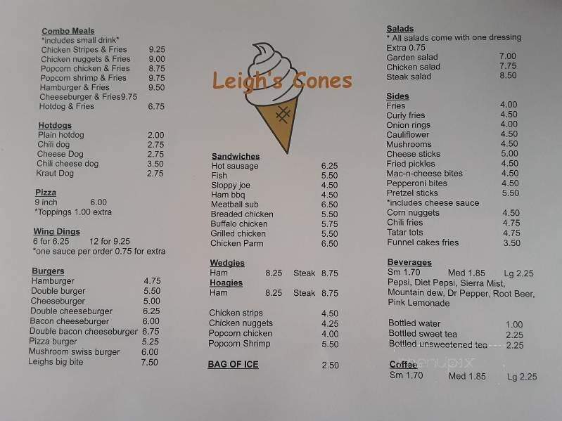 Leigh's Cones - Emlenton, PA