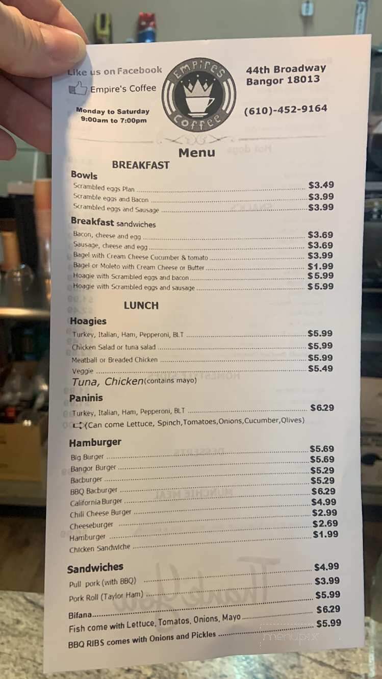 Empire's Coffee - Bangor, PA