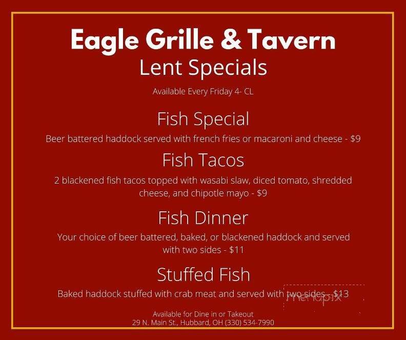 Eagle Grille & Tavern - Hubbard, OH