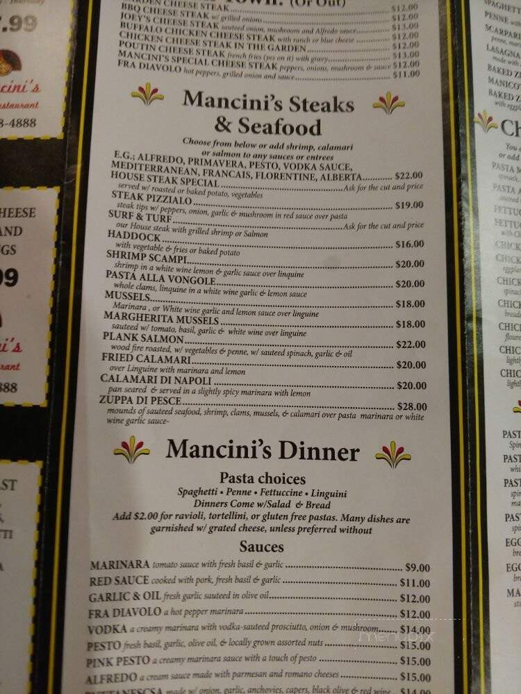 Mancini's Wood-Fired Italian Restaurant - Lewisburg, PA