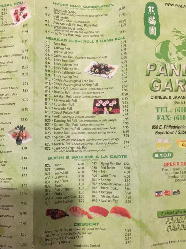 Panda Garden - Boyertown, PA