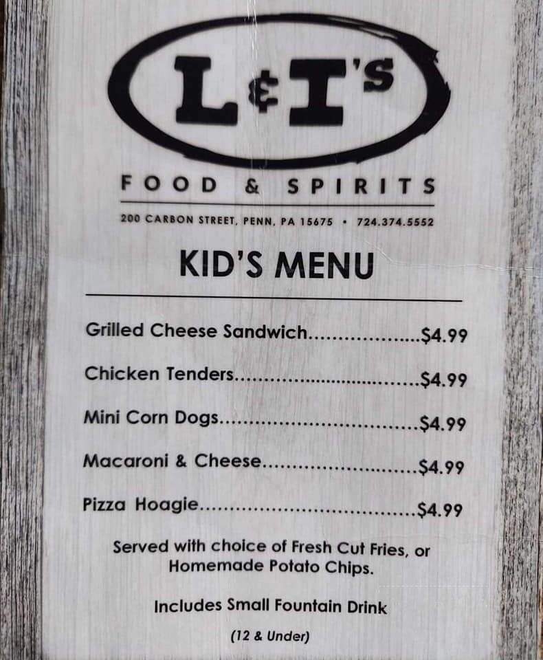 L & I's Food & Spirits - Penn, PA