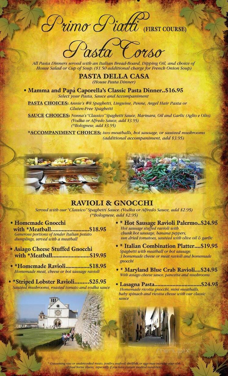 Caporella's Italian Ristorante - Uniontown, PA