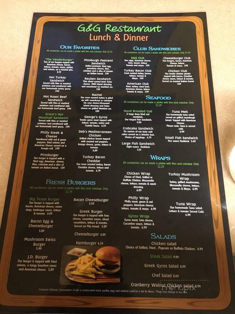 G & G Restaurant - Vandergrift, PA