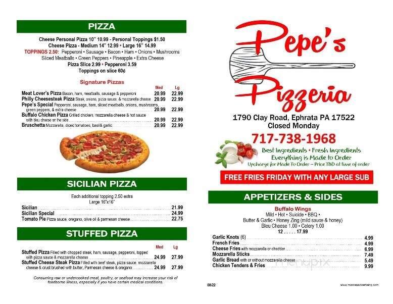 Pepe's Pizza - Ephrata, PA