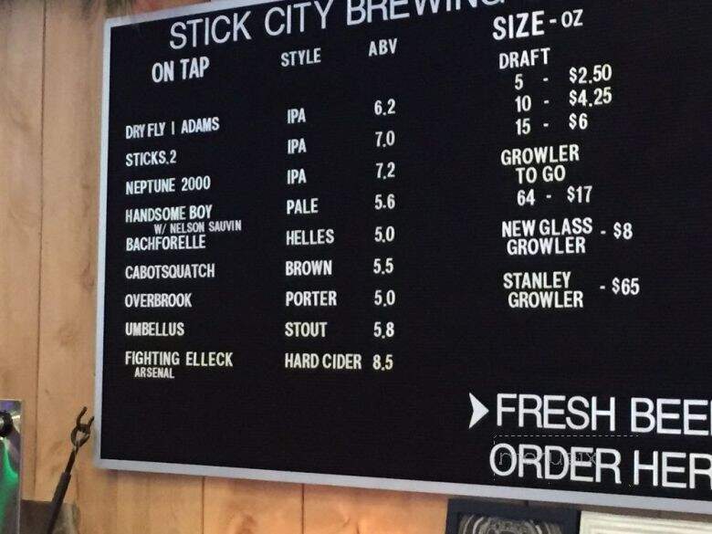 Stick City Brewing Co - Mars, PA